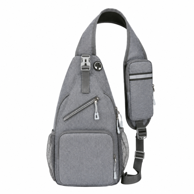 300D Waterproof Nylon Crossbody Backpack With Adjustable Strap