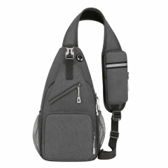 300D Waterproof Nylon Crossbody Backpack With Adjustable Strap