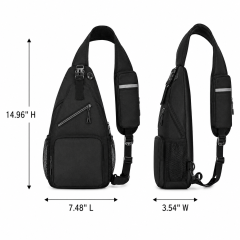 300D Waterproof Nylon Crossbody Backpack With Adjustable Strap