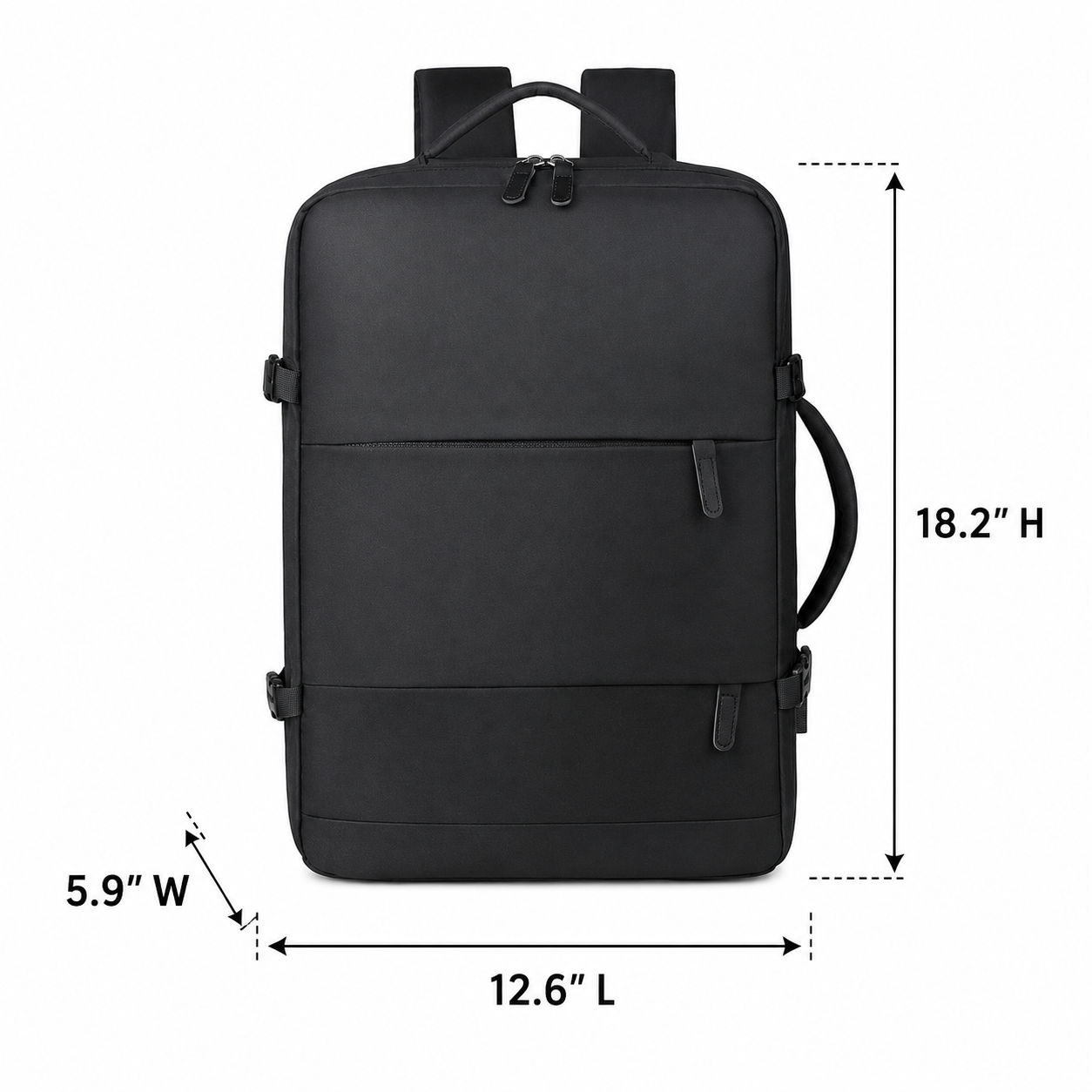 35L Waterproof Travel Laptop Backpack with USB Charging Port