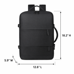 35L Waterproof Travel Laptop Backpack with USB Charging Port