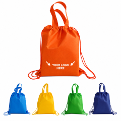 80 GSM Non Woven Drawstring Backpack Bag
