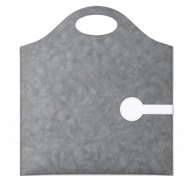 A4 PU Leather Business Document Bag with Handle for Office Travel
