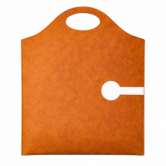 A4 PU Leather Business Document Bag with Handle for Office Travel
