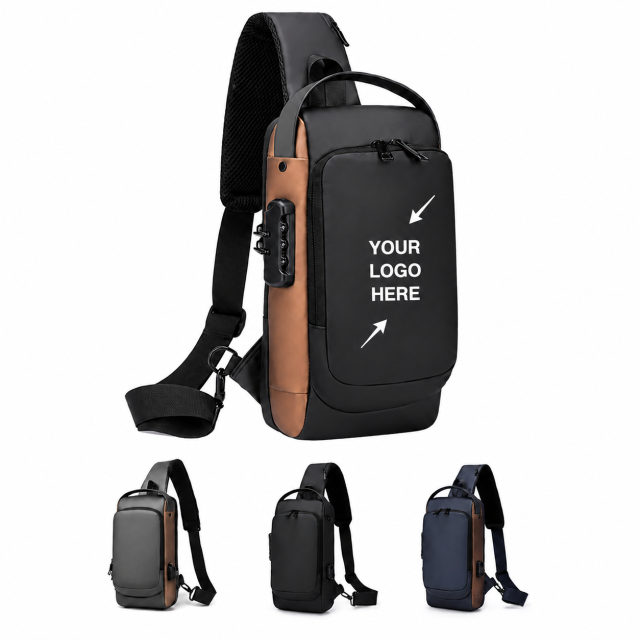 Anti Theft USB Sling Crossbody Bag