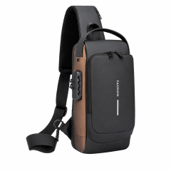 Anti Theft USB Sling Crossbody Bag