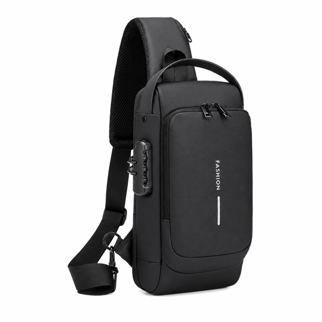 Anti Theft USB Sling Crossbody Bag