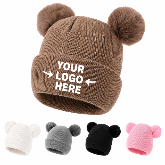 Double-Layer Baby Knit Hat