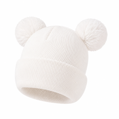 Double-Layer Baby Knit Hat