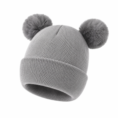 Double-Layer Baby Knit Hat
