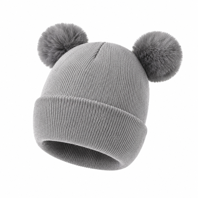 Double-Layer Baby Knit Hat