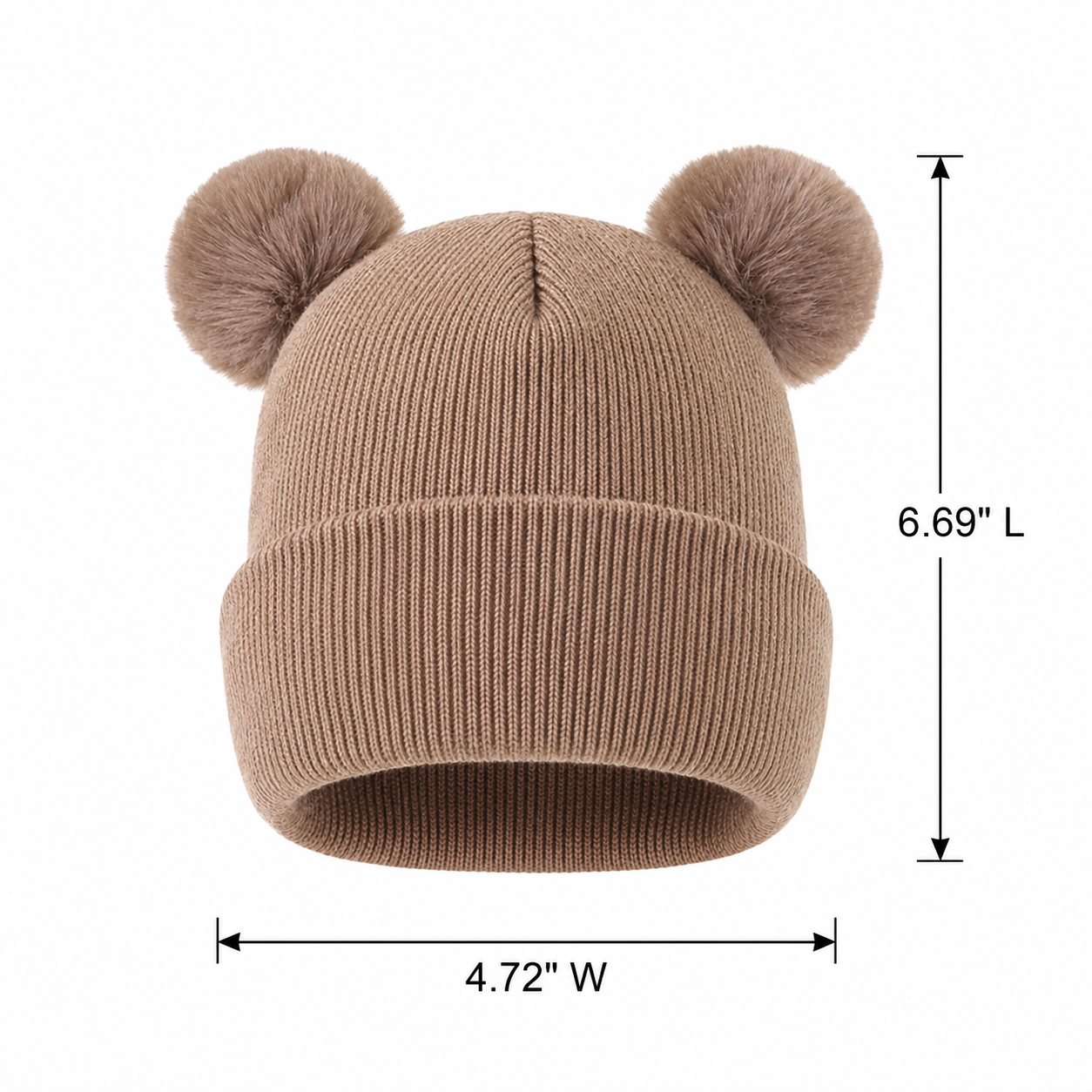 Double-Layer Baby Knit Hat
