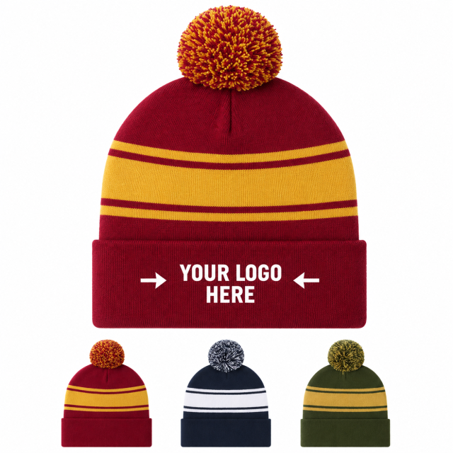 Beanie with Pom Pom for Winter Warmth and Style