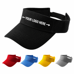 Breathable Cotton Sun Visor Hat for Outdoor Activities