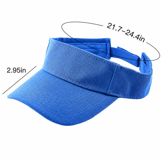 Breathable Cotton Sun Visor Hat for Outdoor Activities