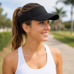 Breathable Cotton Sun Visor Hat for Outdoor Activities