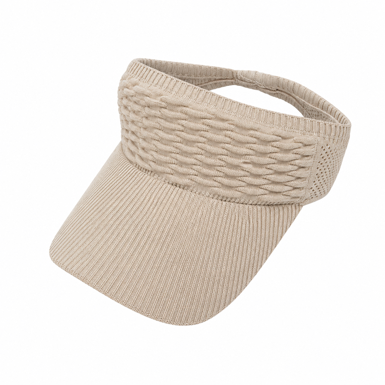 Breathable Knit Sun Visor Hat with UV Protection