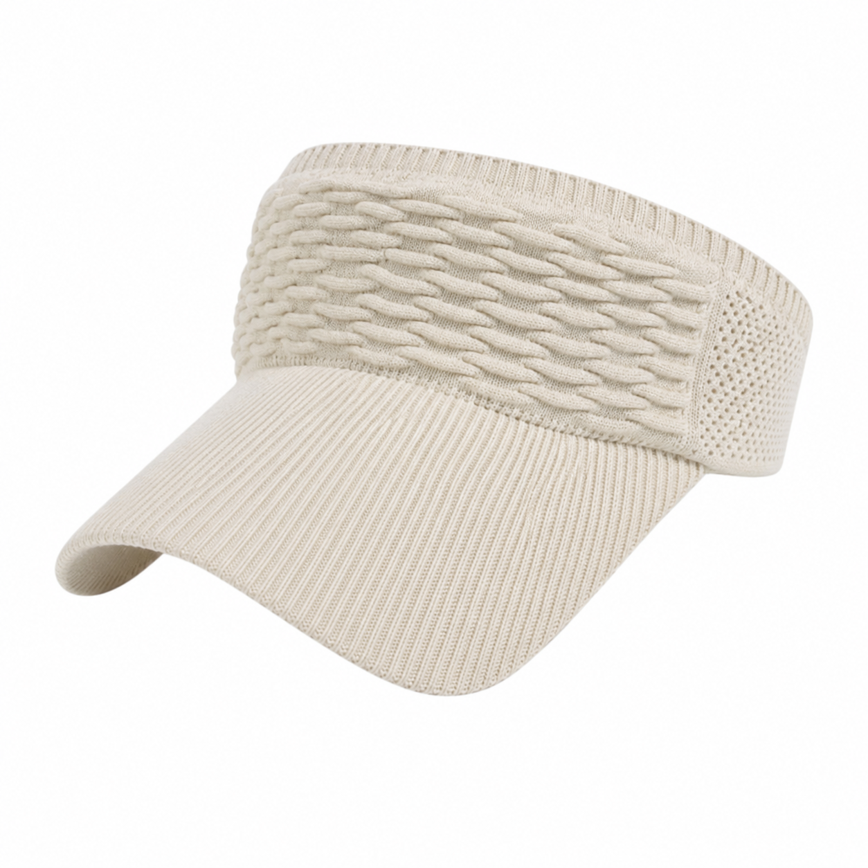 Breathable Knit Sun Visor Hat with UV Protection