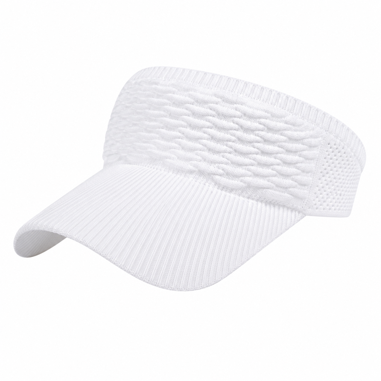 Breathable Knit Sun Visor Hat with UV Protection