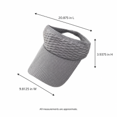 Breathable Knit Sun Visor Hat with UV Protection