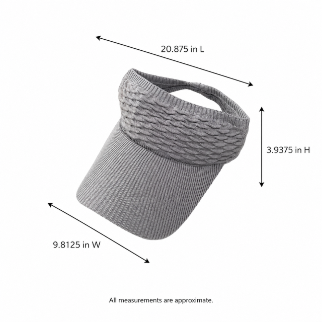 Breathable Knit Sun Visor Hat with UV Protection