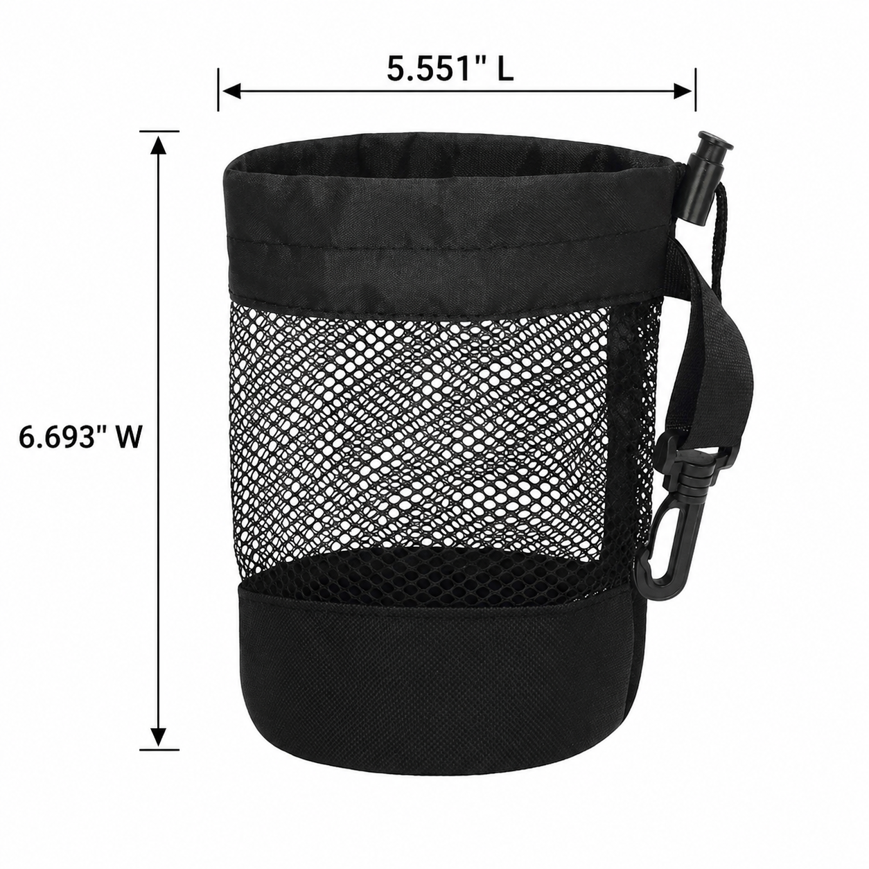 Breathable Mesh Golf Ball Pouch With Clip On Strap