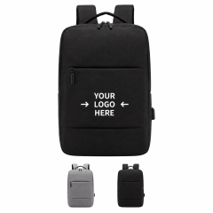 Business Laptop Backpack With Water-Resistant Fabric And Luggage Strap