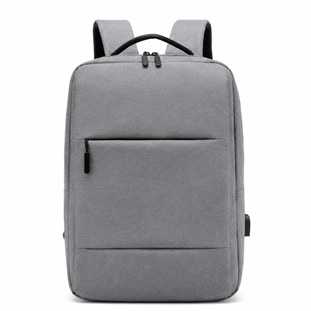 Business Laptop Backpack With Water-Resistant Fabric And Luggage Strap