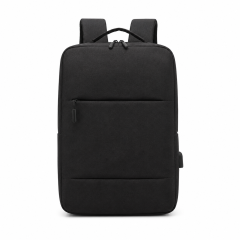 Business Laptop Backpack With Water-Resistant Fabric And Luggage Strap