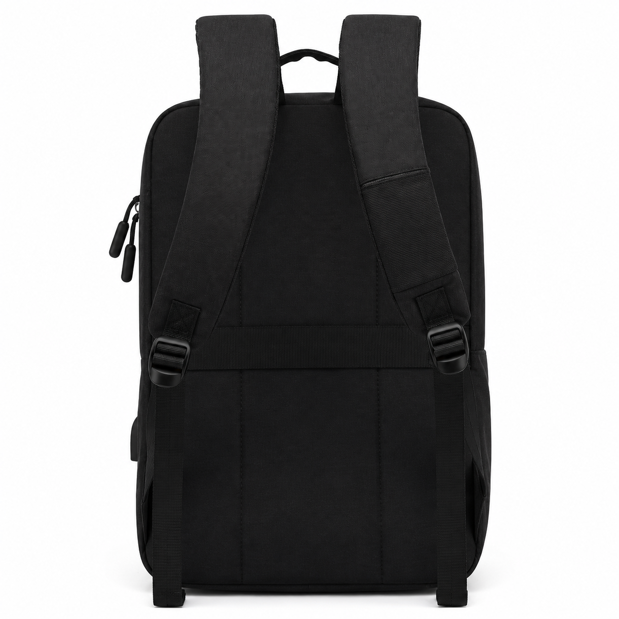 Business Laptop Backpack With Water-Resistant Fabric And Luggage Strap