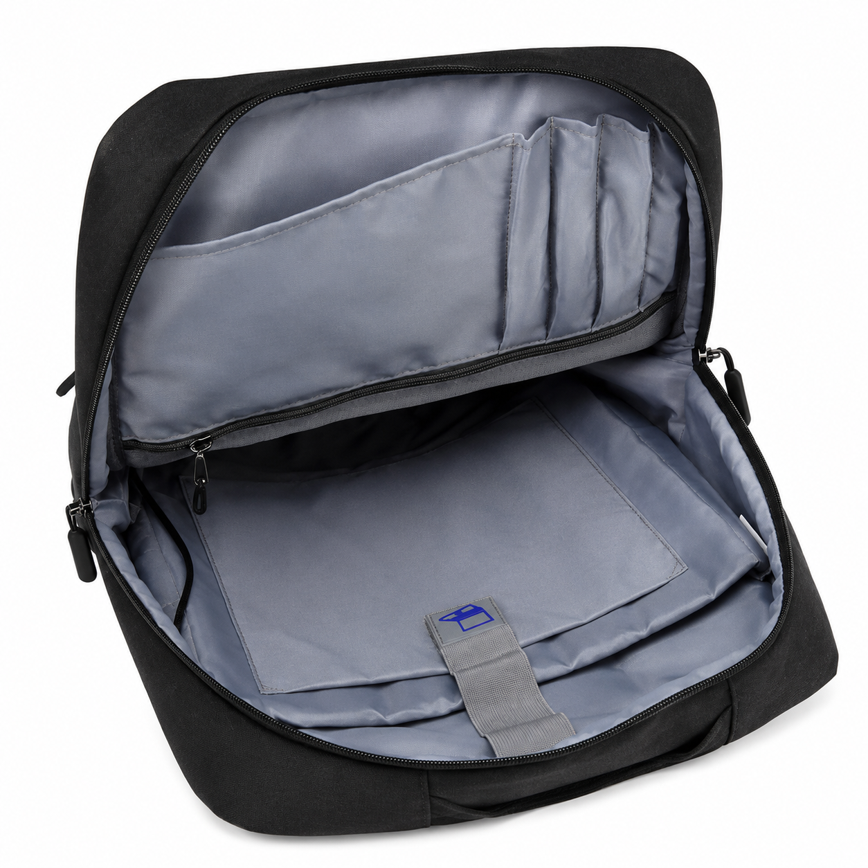 Business Laptop Backpack With Water-Resistant Fabric And Luggage Strap