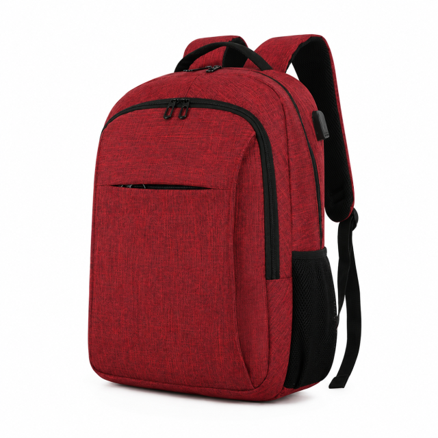 Business Travel Backpack With USB Charging Interface And Laptop Compartment