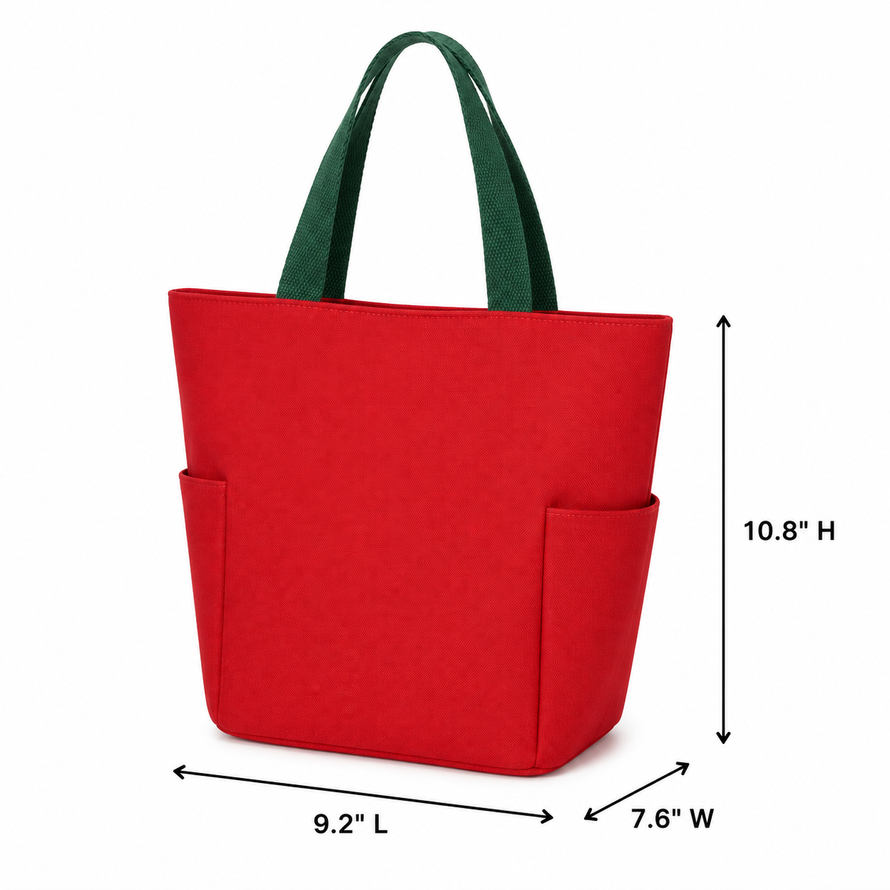 Canvas Tote Bag With Magnetic Snap Closure