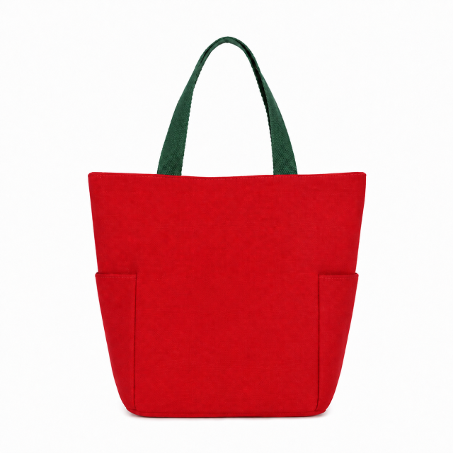 Canvas Tote Bag With Magnetic Snap Closure