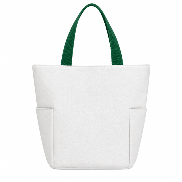Canvas Tote Bag With Magnetic Snap Closure