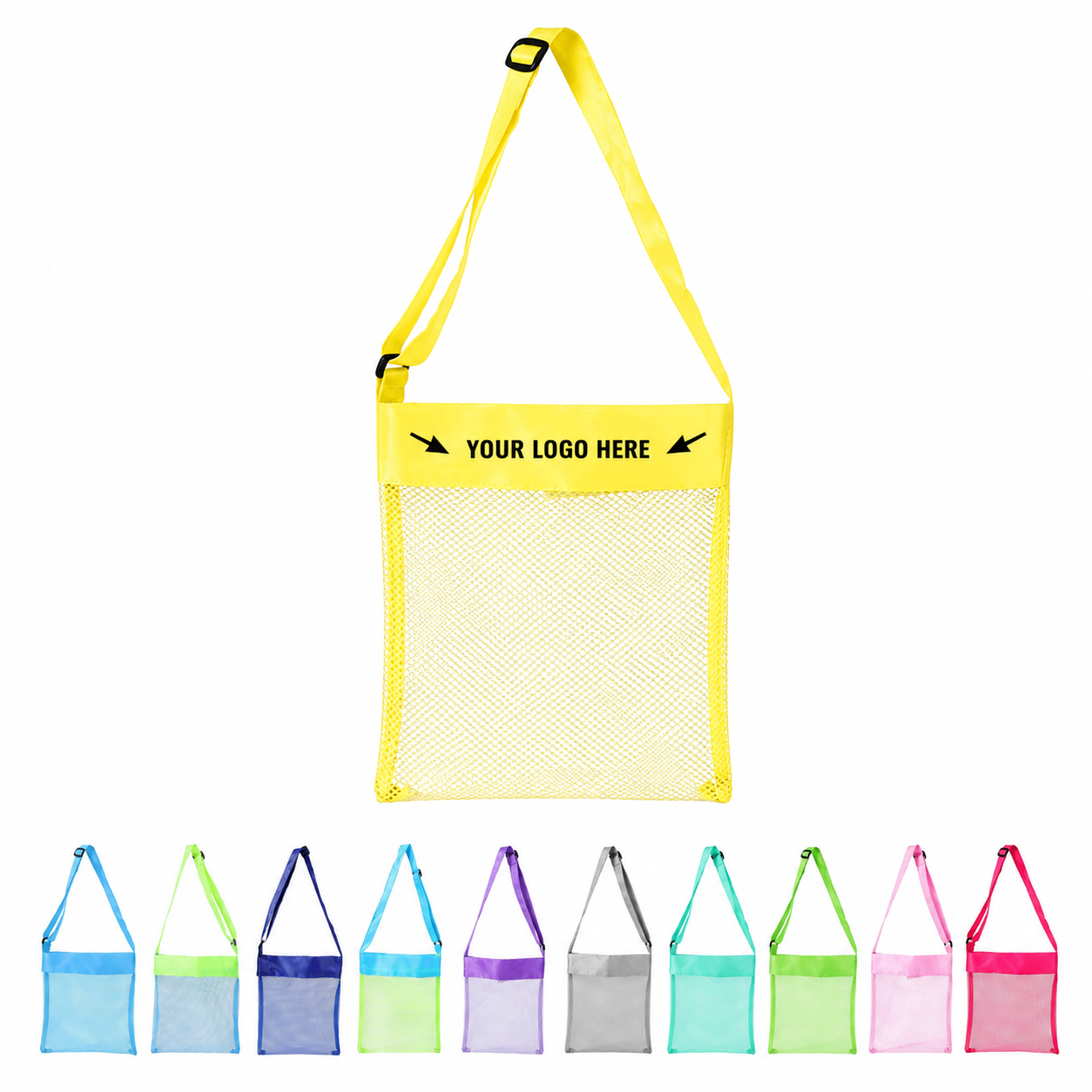 Children's Mesh Beach Bag with Toy Storage Compartment