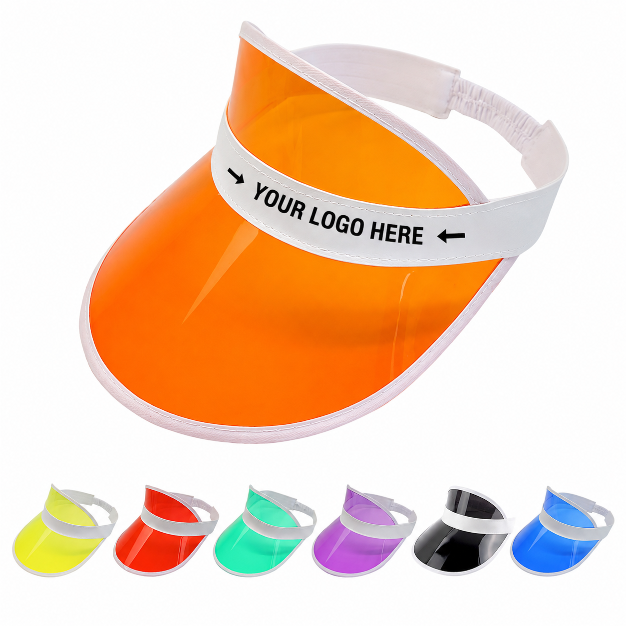 Clear PVC Retro Sun Visor Hat