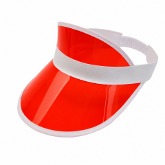 Clear PVC Retro Sun Visor Hat