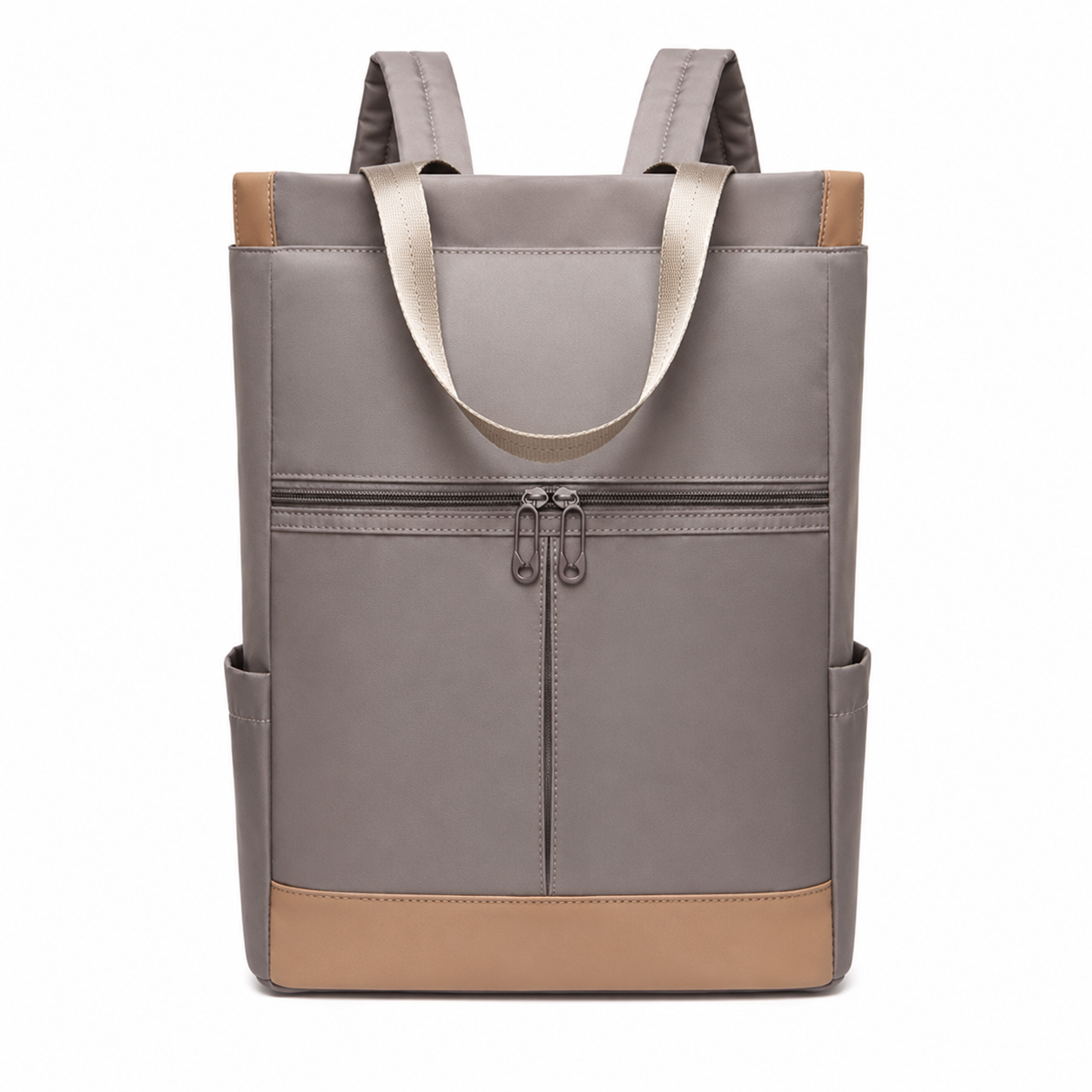 Colour Block Convertible Oxford Laptop Backpack