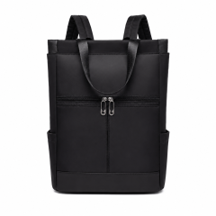 Colour Block Convertible Oxford Laptop Backpack