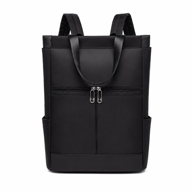 Colour Block Convertible Oxford Laptop Backpack