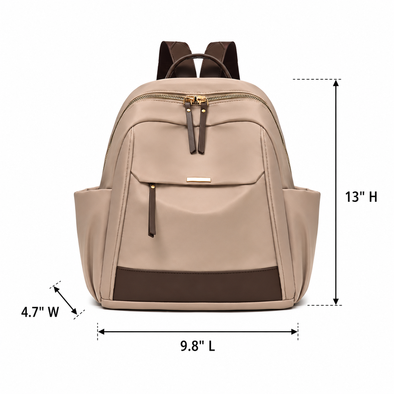 Compact Nylon Mini Backpack for Women