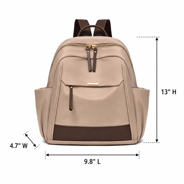 Compact Nylon Mini Backpack for Women