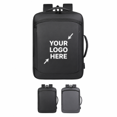 Compact Waterproof Oxford Travel Laptop Backpack with USB Charging Port