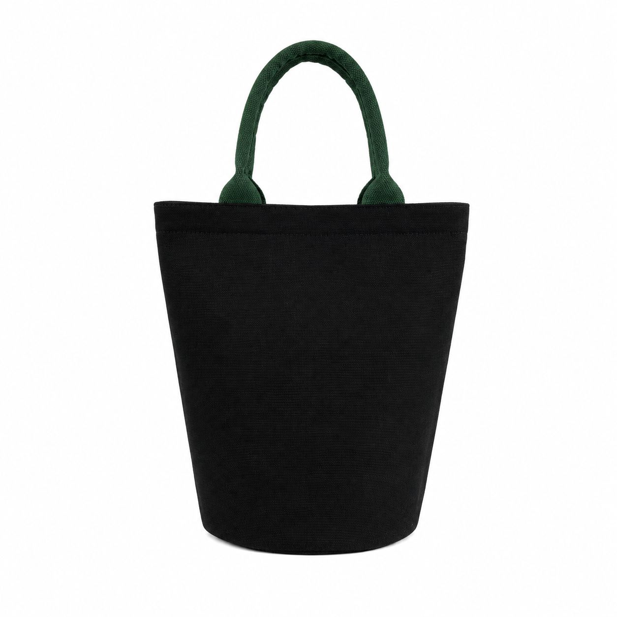 Cotton Linen Canvas Handbag With Woven Handle For Daily Carry