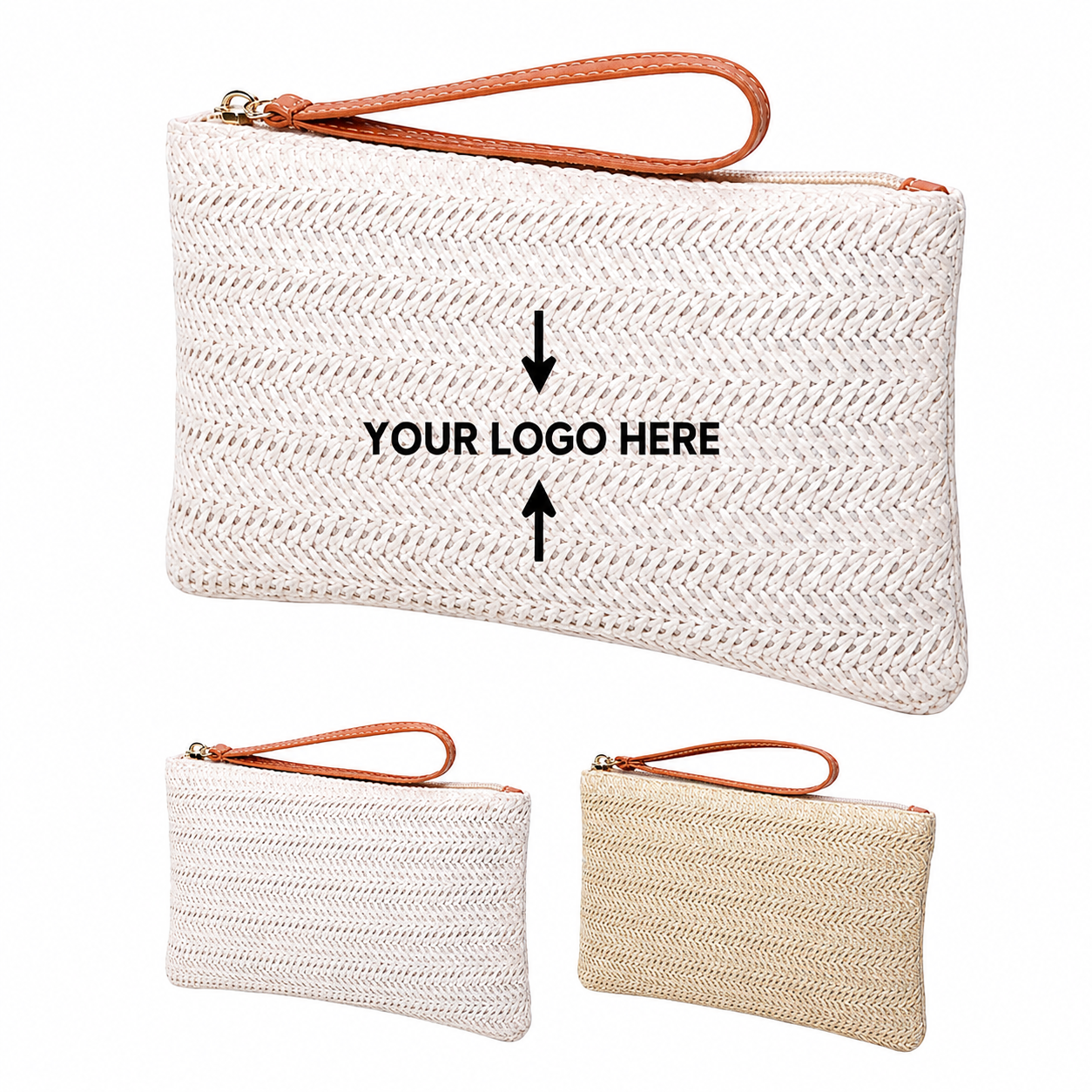 Custom Embroidered Straw Woven Handbag with Personalized Bohemian Style