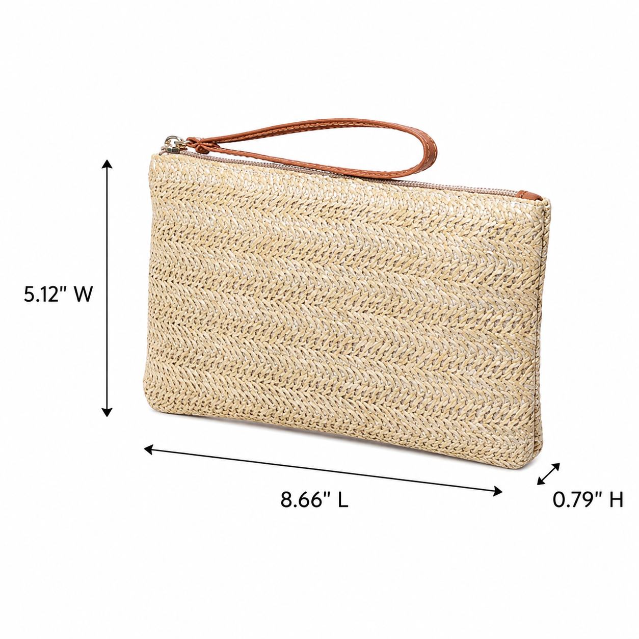 Custom Embroidered Straw Woven Handbag with Personalized Bohemian Style