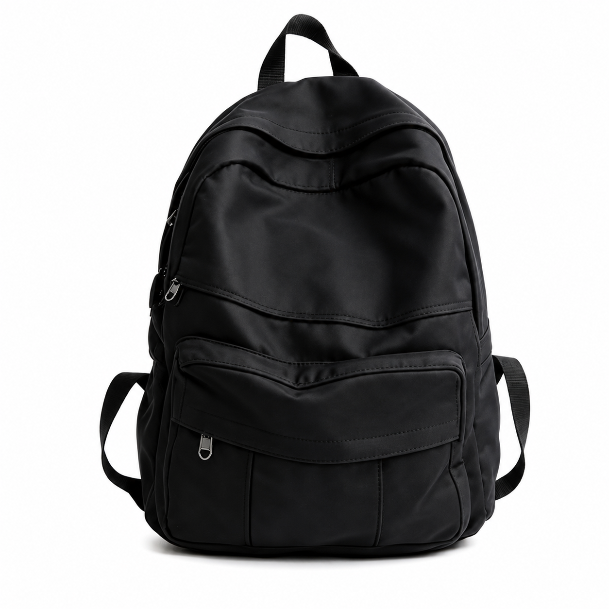 Custom PU Exterior Nylon Lining Business Backpack