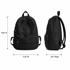 Custom PU Exterior Nylon Lining Business Backpack