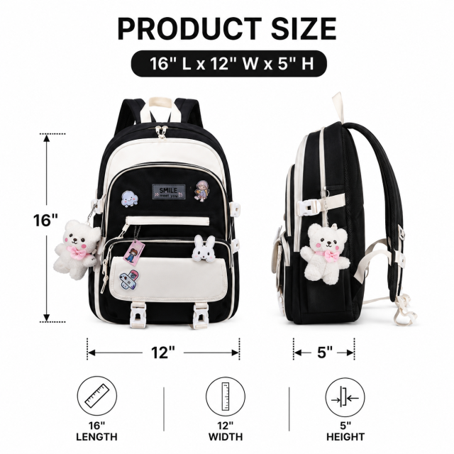 Cute Kids Plush Doll Backpack